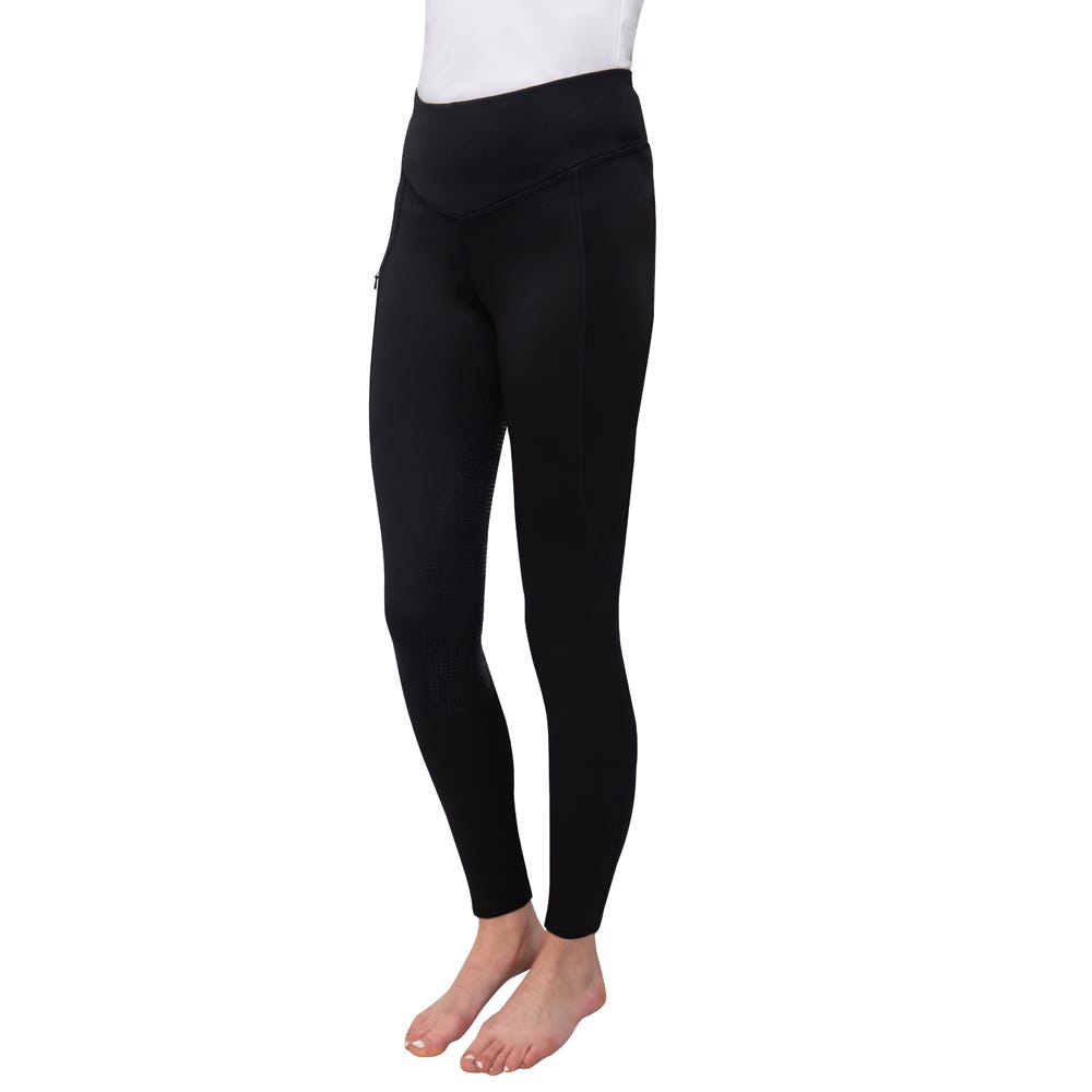 Hy Equestrian OsloPro Softshell Riding Tights - Black - X Small