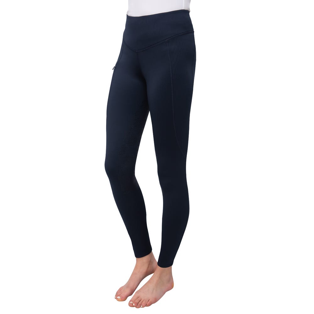 Hy Equestrian OsloPro Softshell Riding Tights - Navy - Medium