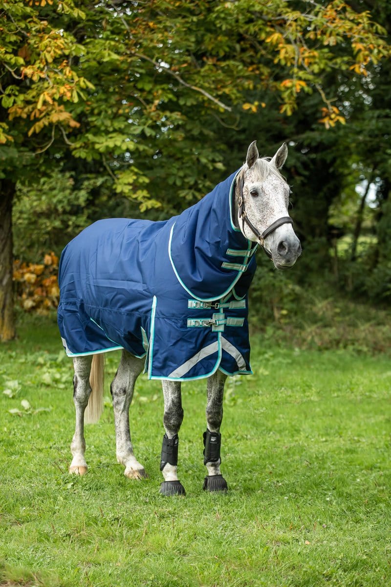 Swish 100G Detachable Neck Turnout Rug - Navy
