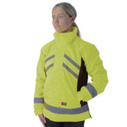 HyVIZ Waterproof Riding Jacket by Hy Equestrian  - Yellow/Black - Medium