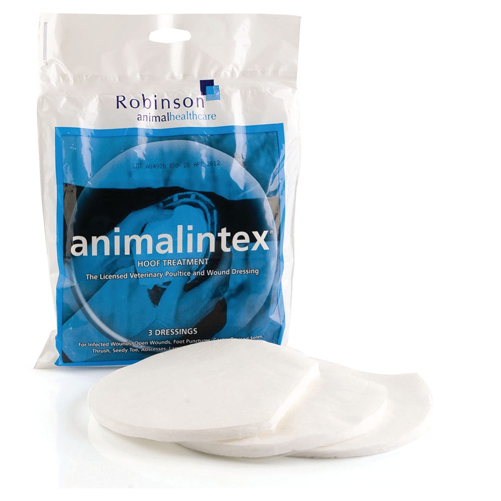 Animalintex Hoof Treatment - 12 Packs x 3 Dressings - 14 x 13.5cm