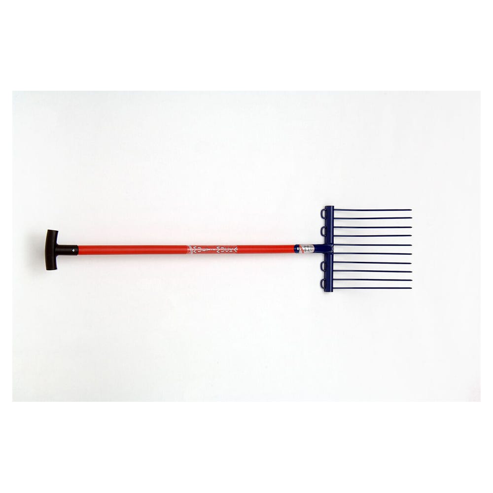 Fyna-Lite Multi Mucka Stable Fork - T Handle (10PT) - 100cm
