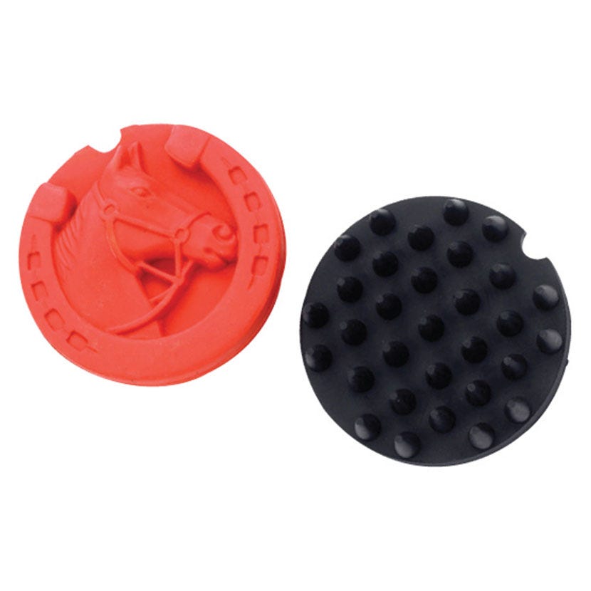 lincoln horse head rubber curry comb
