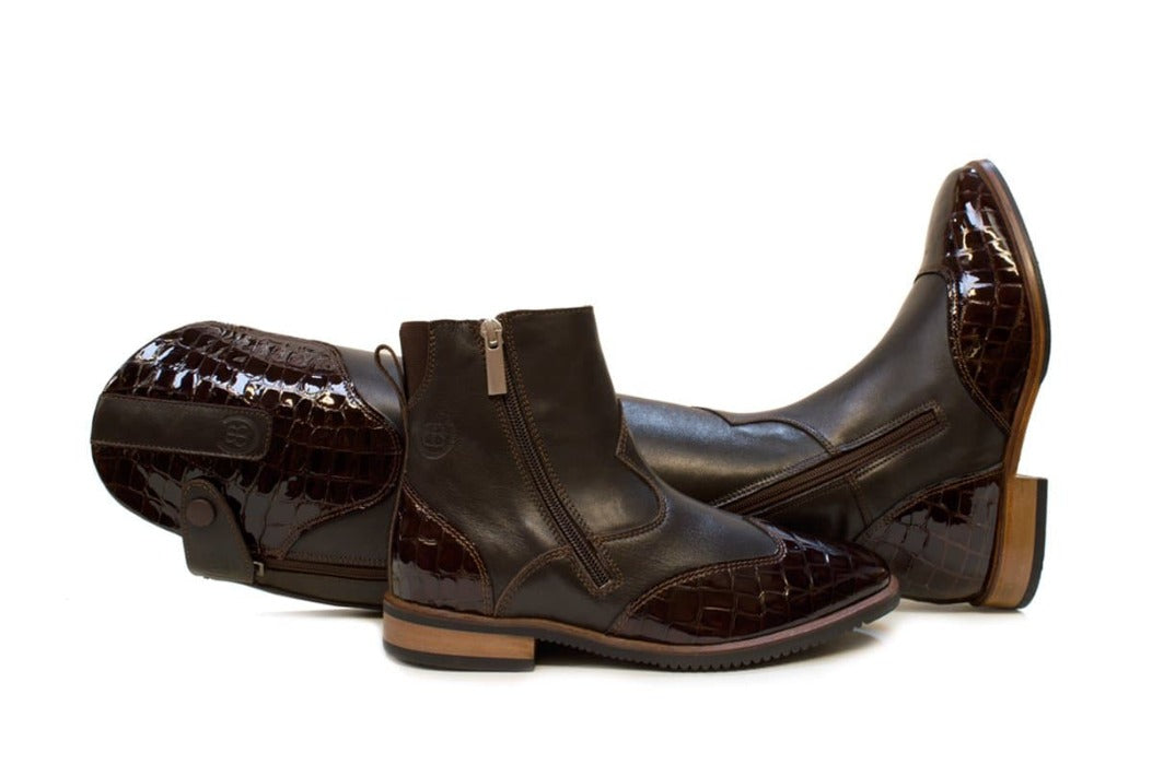 Bareback Footwear Milan Long Dress Riding Boots - Brown