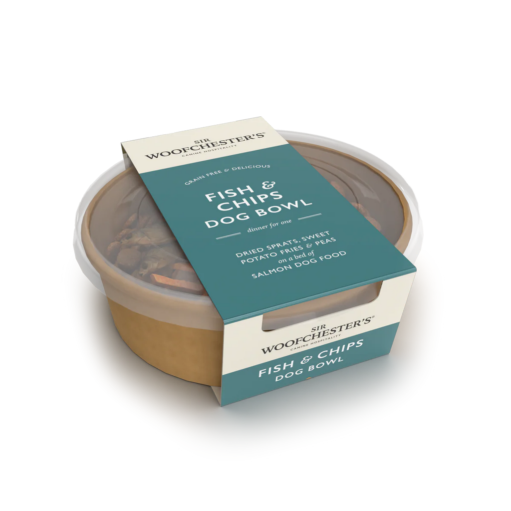 Sir Woofchesters Fish & Chips Bowl