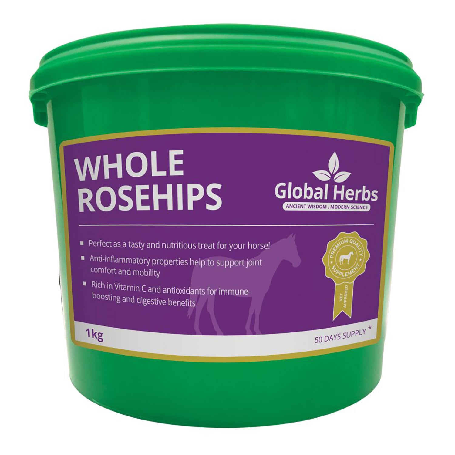Gl0Bal Herbs  Whole Rosehips