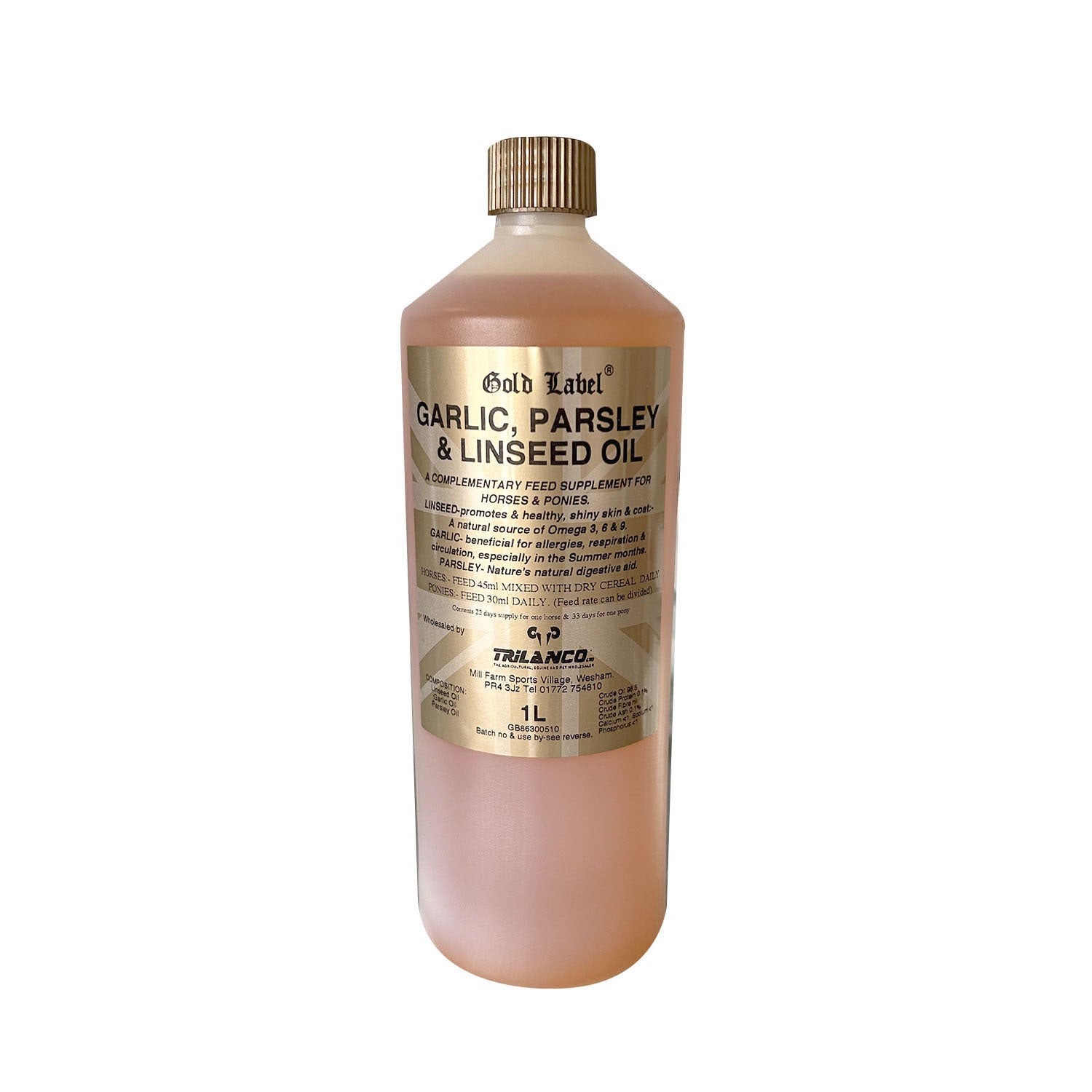 Gold Label Garlic, Parsley & Linseed Oil