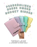 Four Hills Equestrian Personalised Horse Budget Binder