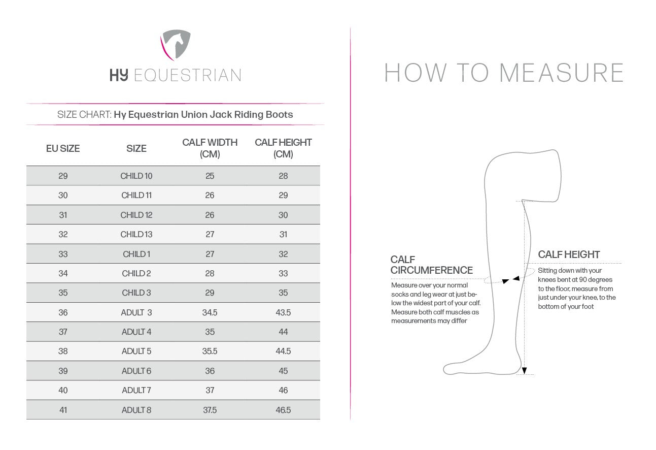 Hy Equestrian Union Jack Riding Boots