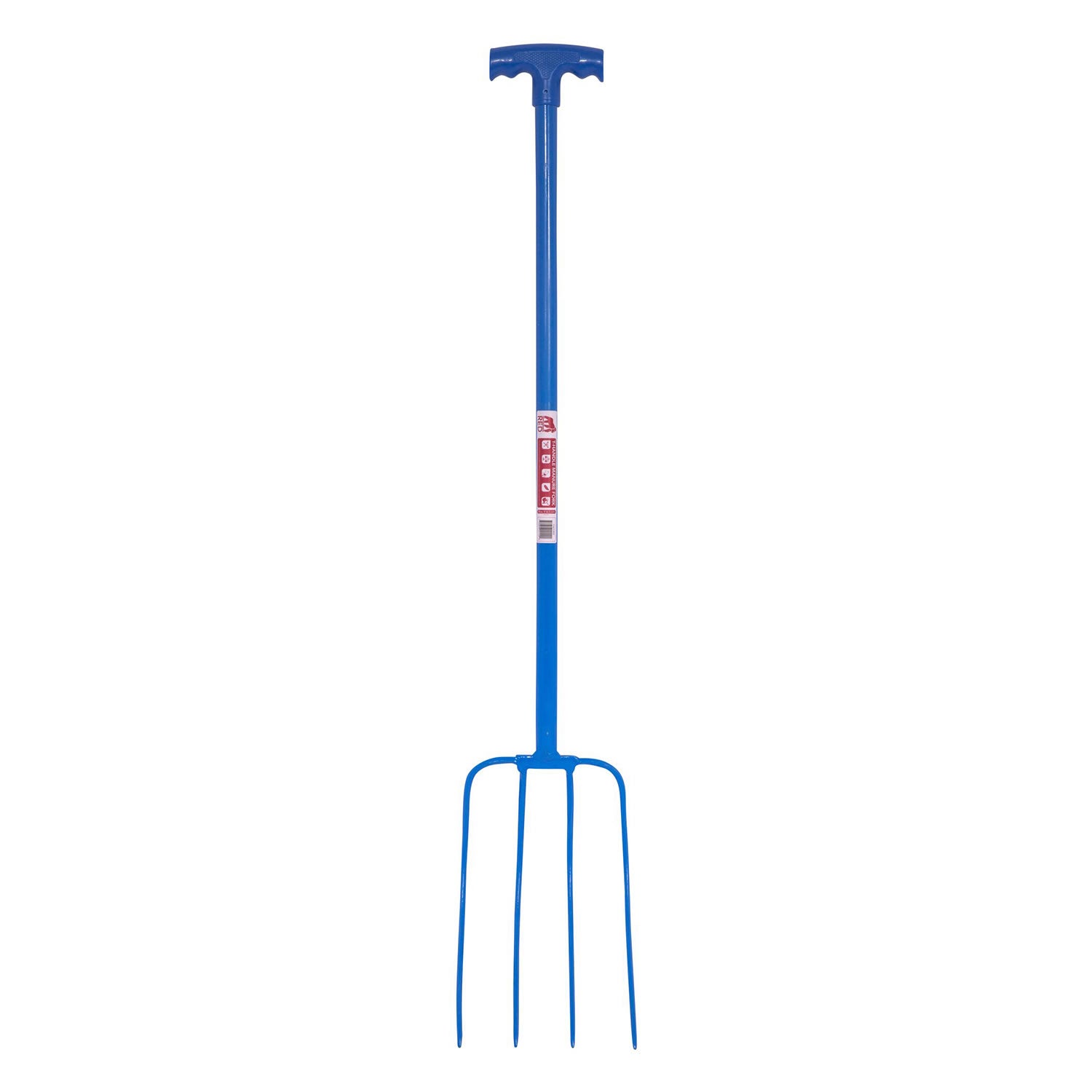 red gorilla 4 prong manure fork t handle
