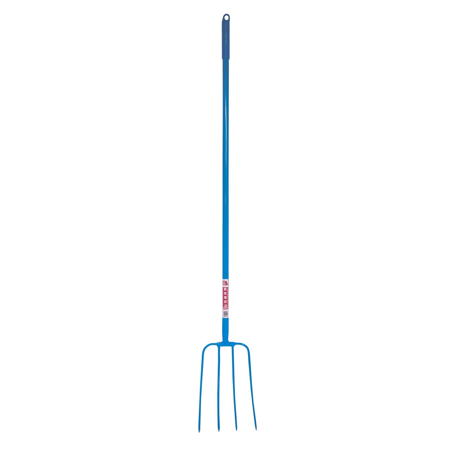 red gorilla 4 prong manure fork straight handle