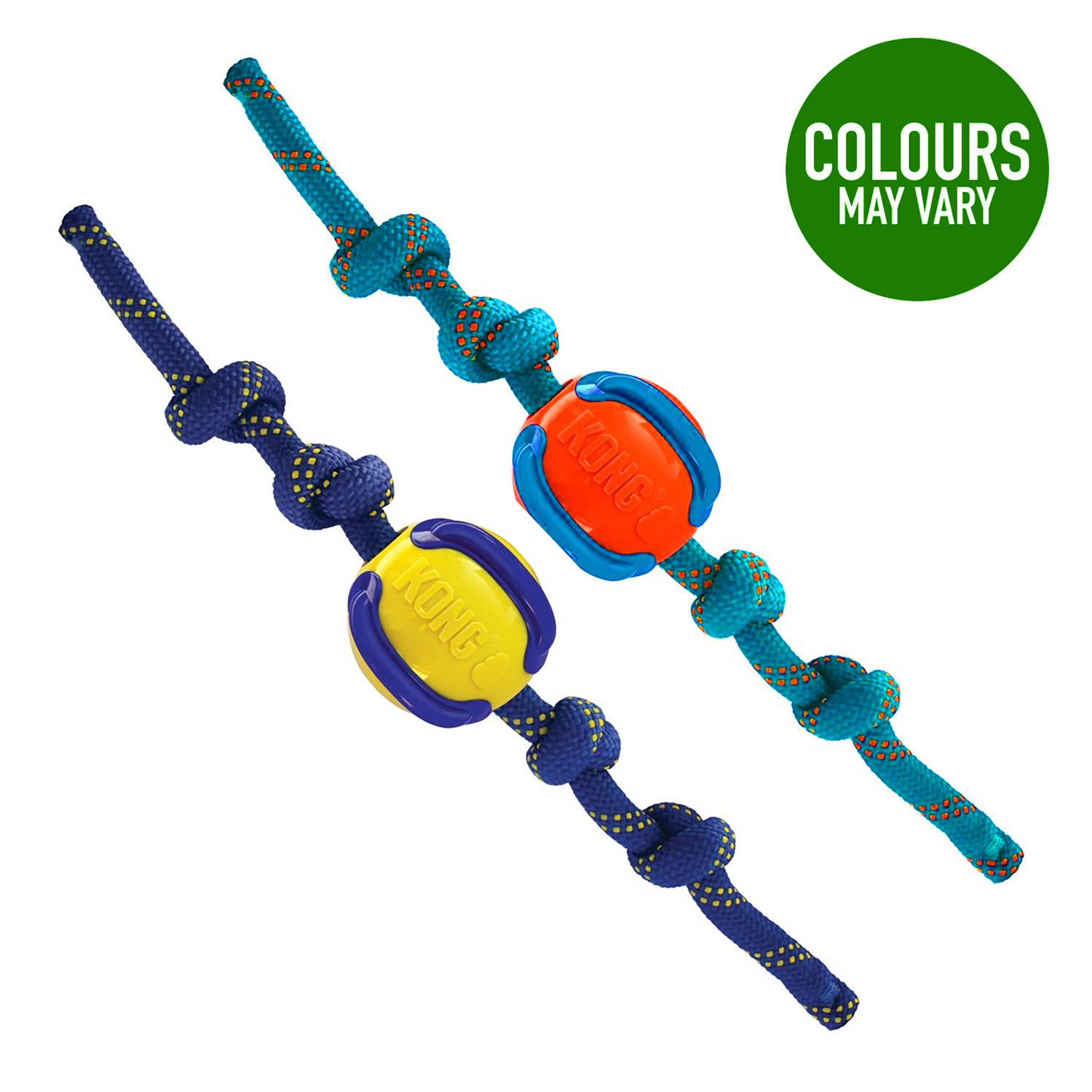 Kong Jaxx Brights Ball with Rope