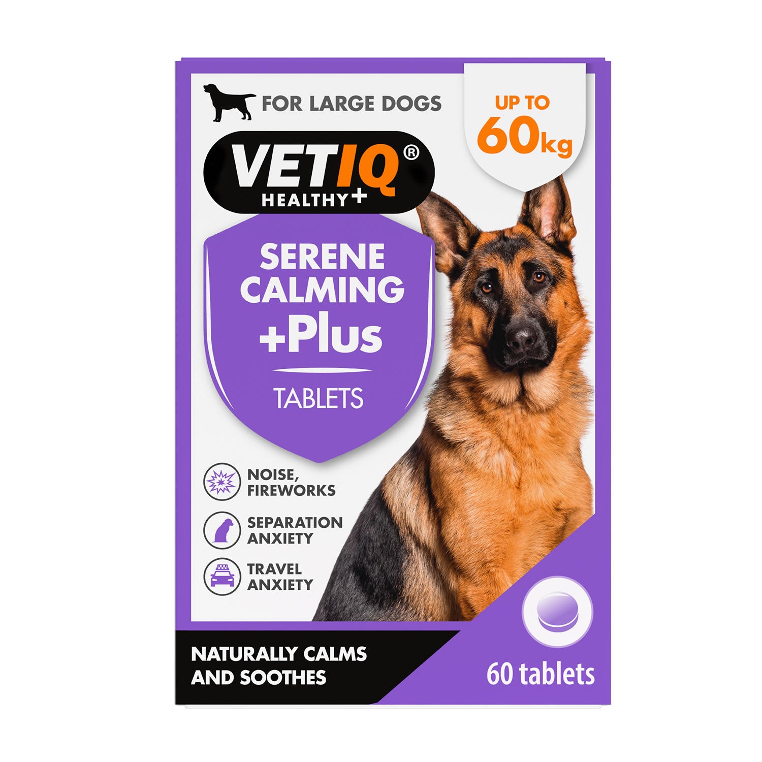Vetiq Serene Calming +Plus Tablets For Dogs 20-60Kg