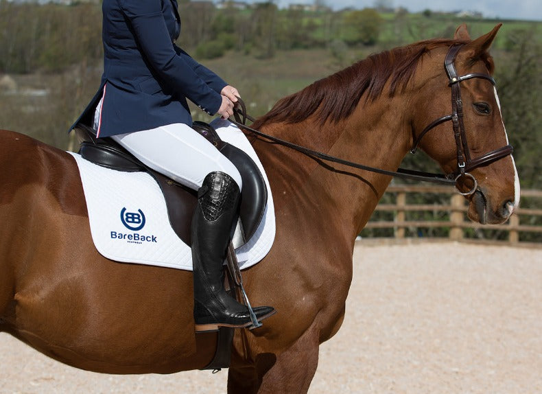 Bareback Footwear Milan Long Dress Riding Boots - Black