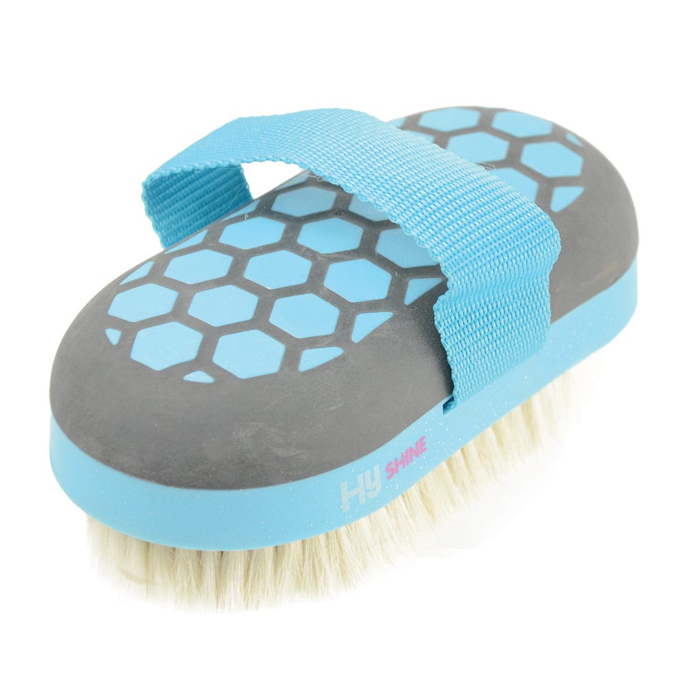 Hy Equestrian Glitter Body Brush Goat Hair