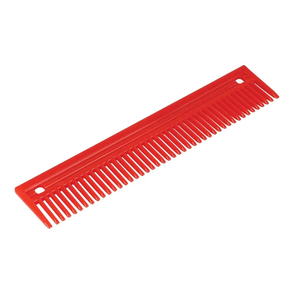 Lincoln Large Plastic Comb - Red