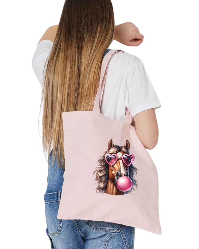Four Hills Equestrian Pink Pony Club Tote Shopper Bag