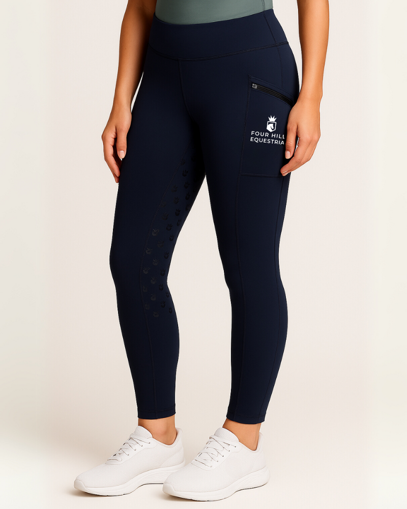 Four Hills Equestrian Navy Riding Tights