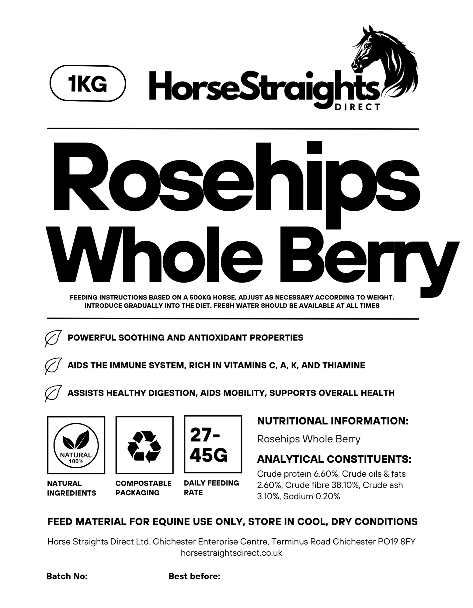 HSD RoseHip Whole Berry