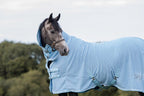 Swish Fleece Rug With Neck Cover - Baby Blue