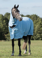 Swish Fleece Rug With Neck Cover - Baby Blue