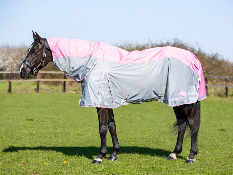 Swish Fly Turnout Combination Rug (Mesh) - Baby Pink