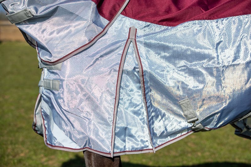 Swish Fly Turnout Combination Rug -Burgundy