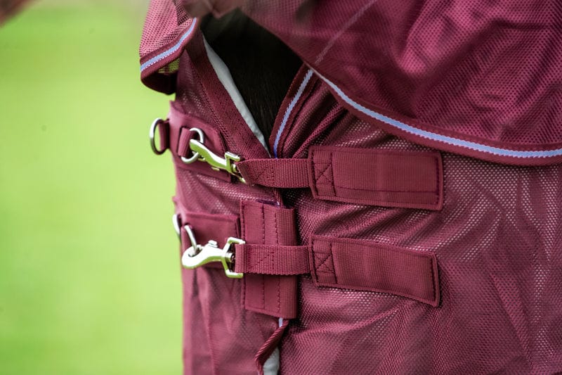 Swish Mesh Fly Rug - Burgundy