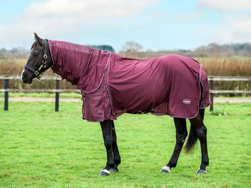Swish Mesh Fly Rug - Burgundy