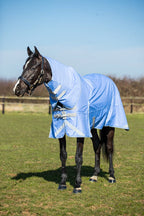 Swish 0G Detachable Neck Turnout Rug - Cornflower