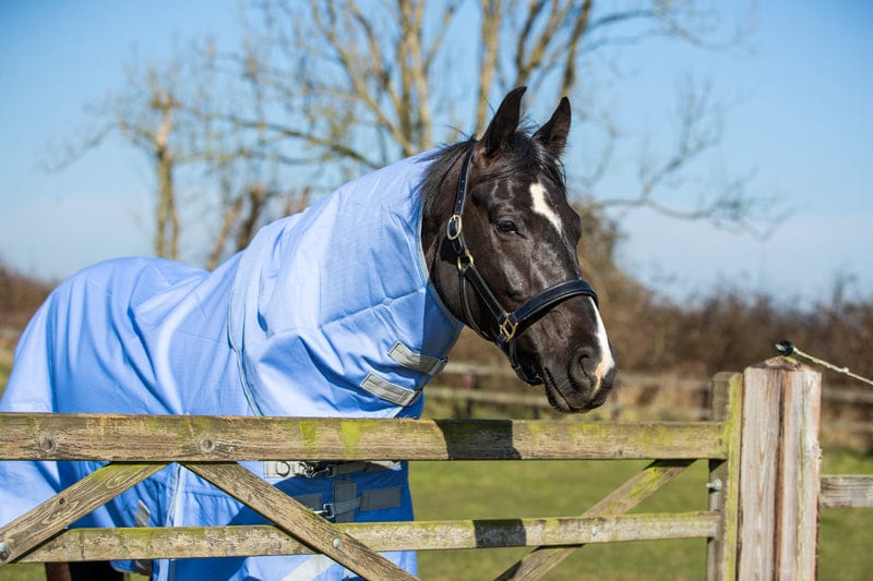 Swish 50G Detachable Neck Turnout Rug - Cornflower