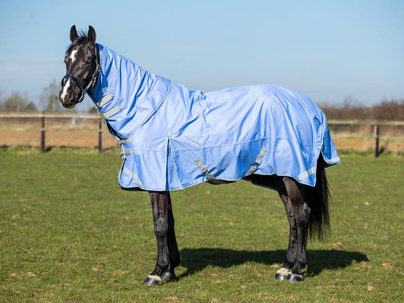 Swish 50G Detachable Neck Turnout Rug - Cornflower
