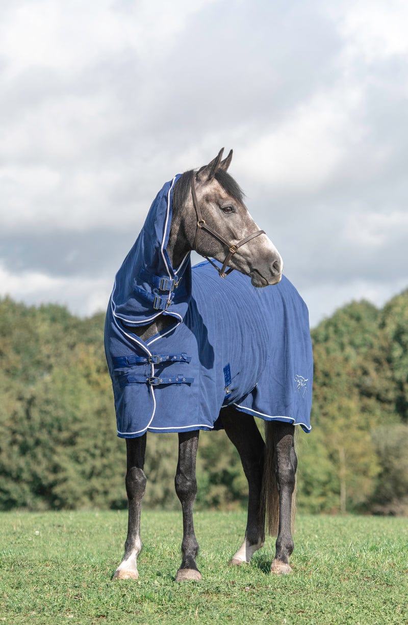Swish Fleece Rug With Neck Cover - Navy