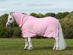 Swish Fleece Rug With Neck Cover - Baby Pink