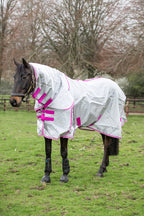 Swish Nylon Fly Cool Rug - Grey/Mulberry