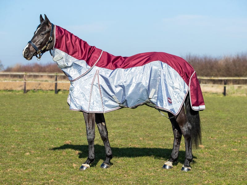 Swish Fly Turnout Combination Rug -Burgundy