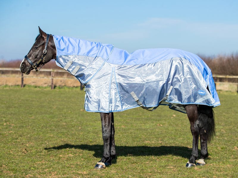 Swish Fly Turnout Combination Rug - Cornflower