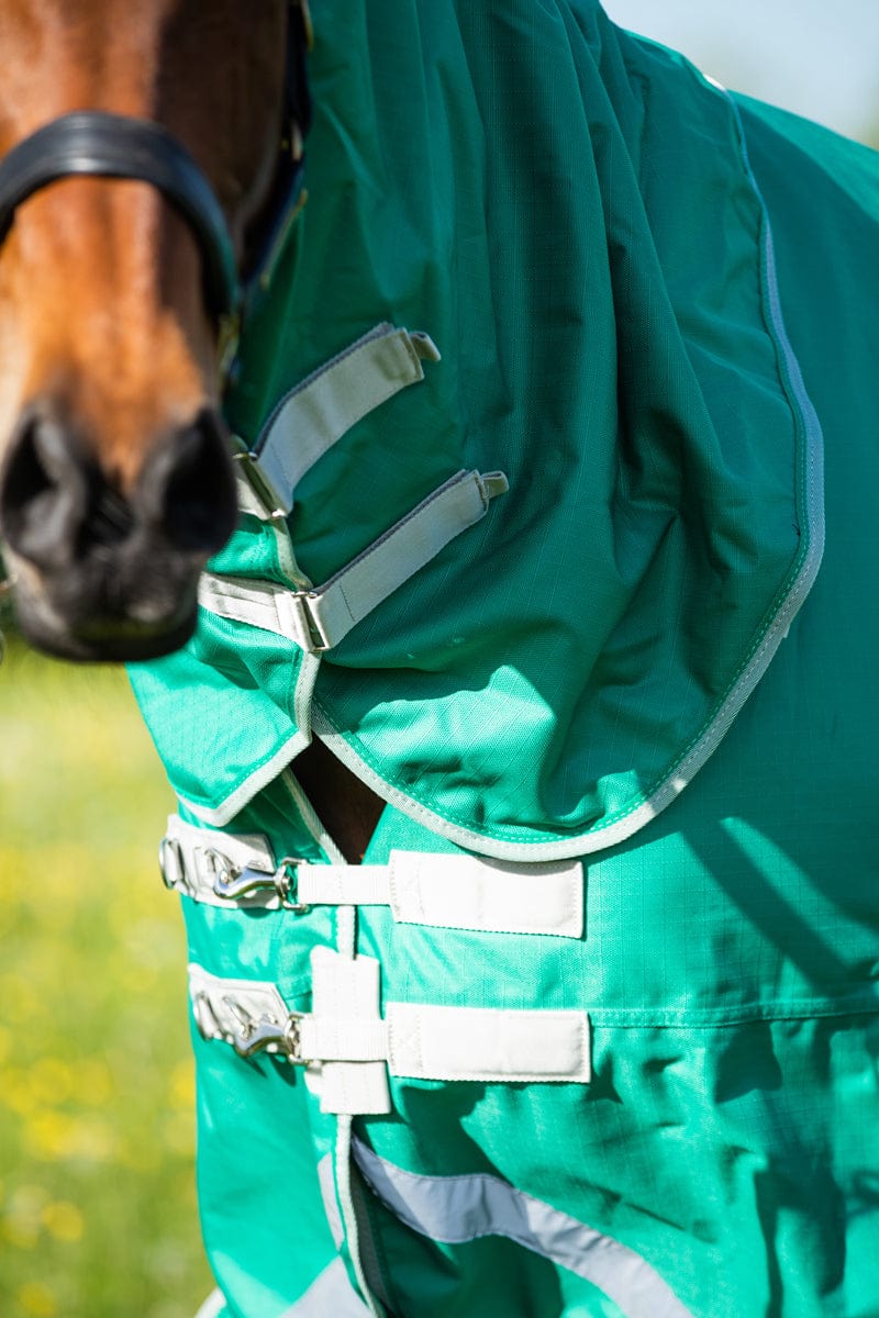 Swish 200G Detachable Neck Turnout Rug - Green