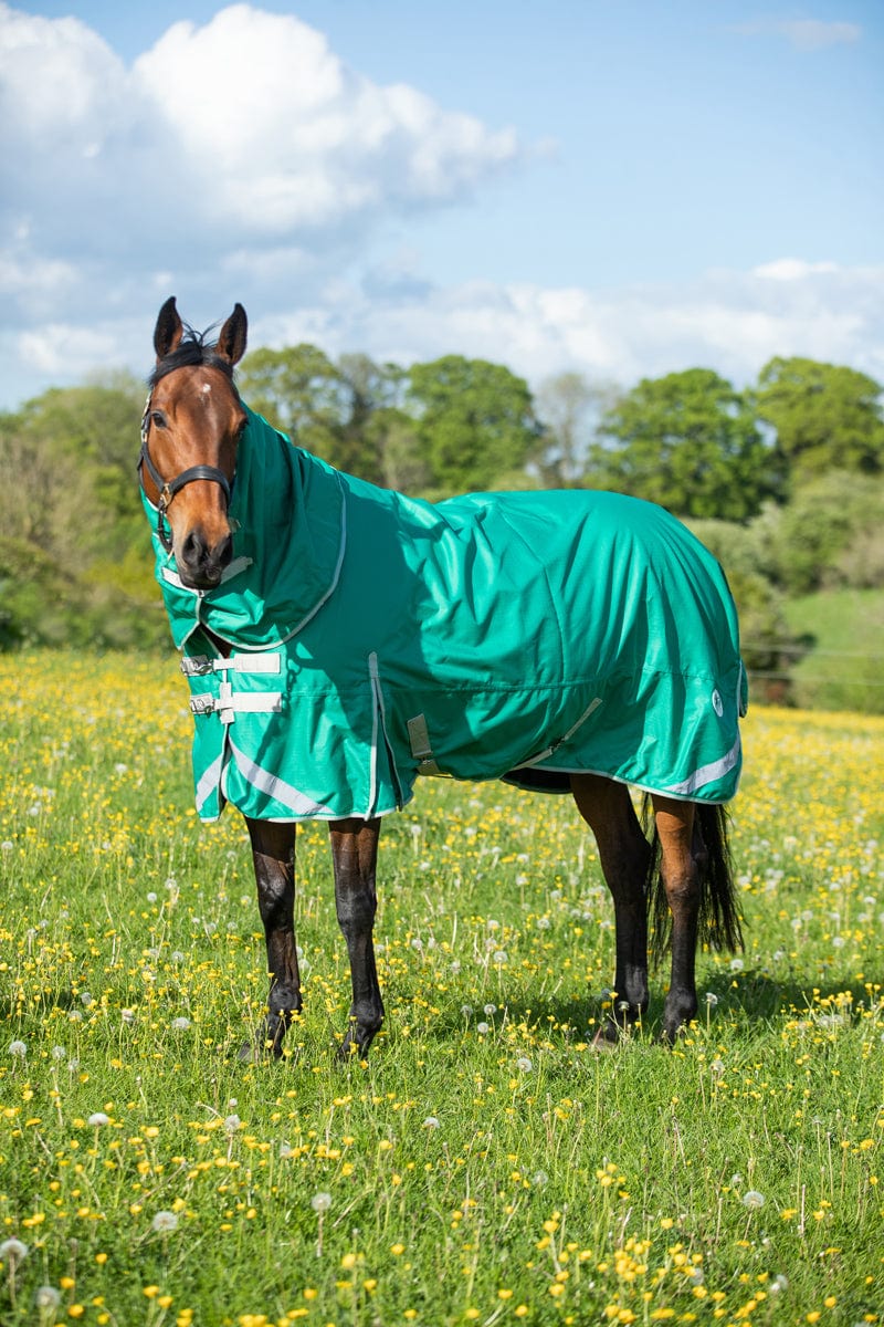Swish 200G Detachable Neck Turnout Rug - Green