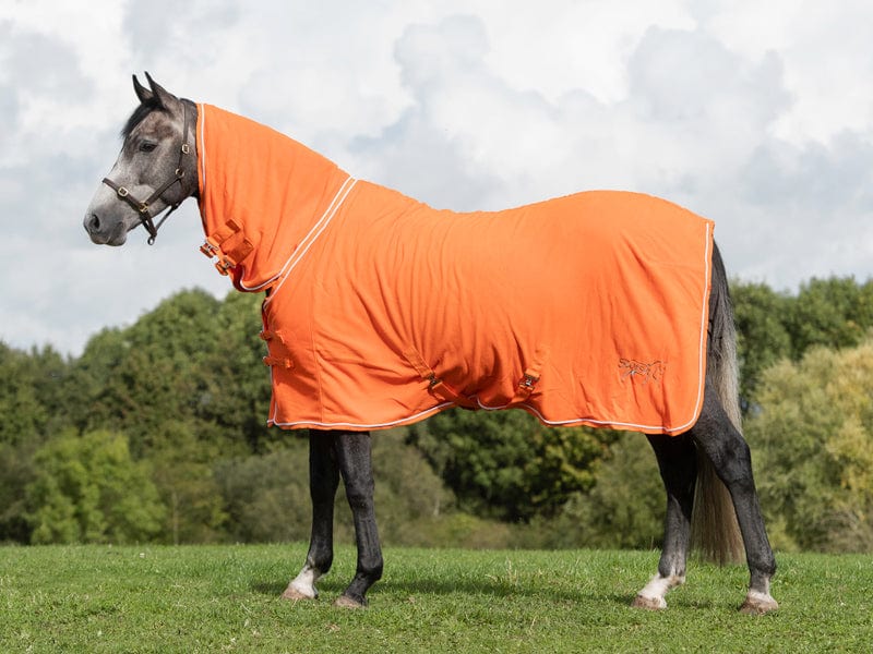 Swish Fleece Rug With Neck Cover - Orange