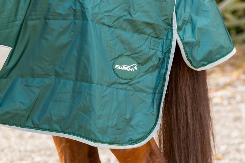 Swish 100G Stable Rug With Detachable Neck - Hunter Green