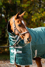 Swish 100G Stable Rug With Detachable Neck - Hunter Green
