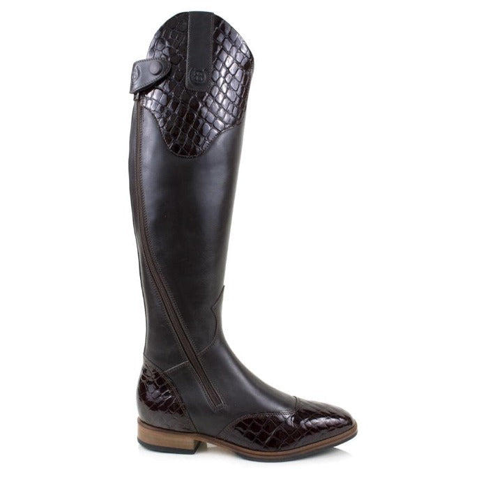 Bareback Footwear Milan Long Dress Riding Boots - Brown