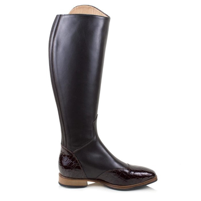 Bareback Footwear Milan Long Dress Riding Boots - Brown