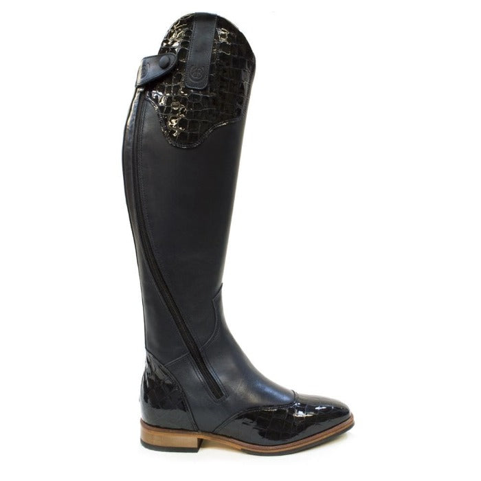 Bareback Footwear Milan Long Dress Riding Boots - Blue