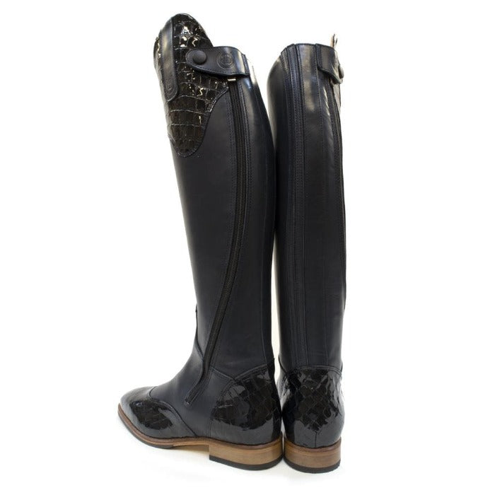 Bareback Footwear Milan Long Dress Riding Boots - Blue