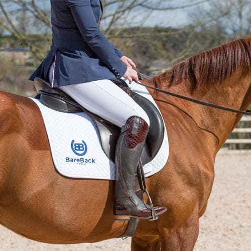 Bareback Footwear Milan Long Dress Riding Boots - Brown