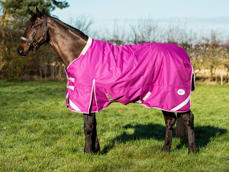Swish 0G Detachable Neck Turnout Rug - Mulberry