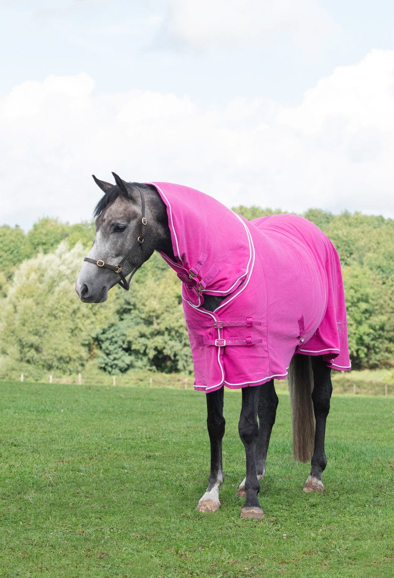 Swish Fleece Rug With Neck Cover - Berry