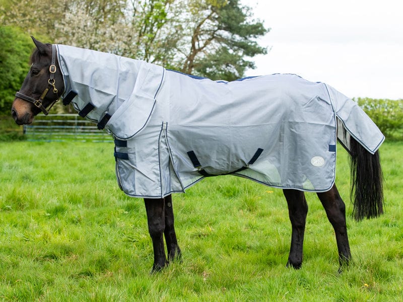 Swish Nylon Fly Cool Rug - Grey/Navy